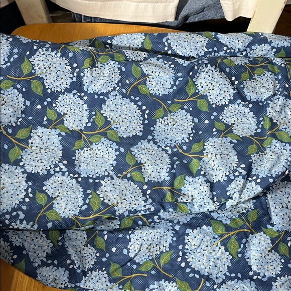 Shop The Mint Always The One Blue Hydrangea Dress Womens L Preppy Classic - Picture 10 of 10